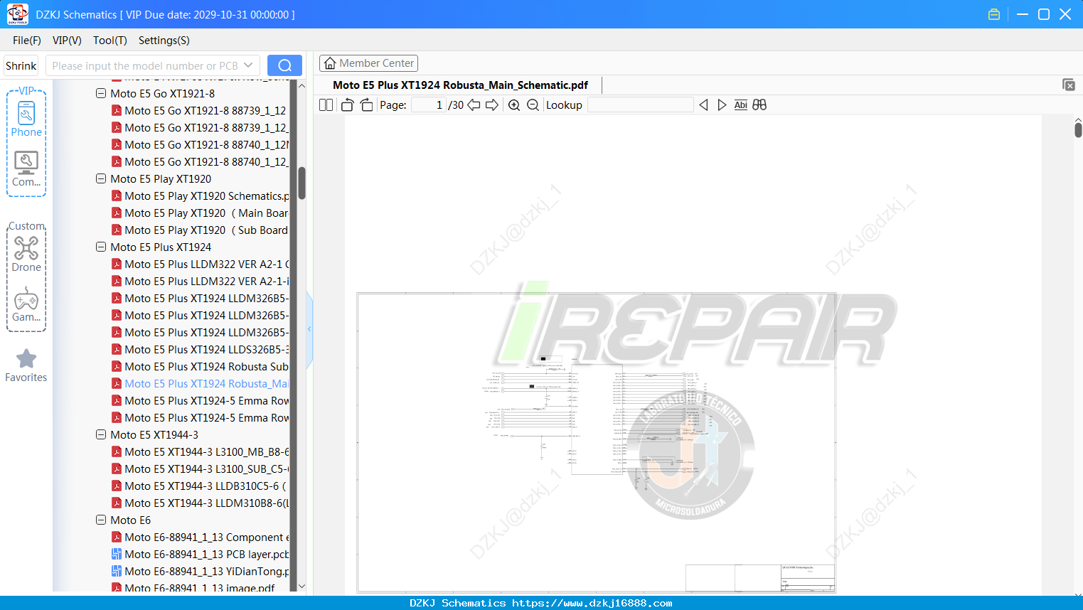 Motorola Moto E5 Plus XT1924 Robusta_Main_Schematic